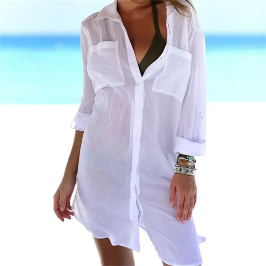 Cotton Tunic Bathing Suit Cover-up