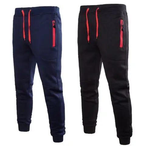 Athletifit - Mens Running/Workout Pants With Zipper Pockets