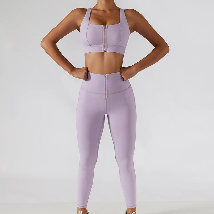 Athletifit - Women's Fashion Yoga/Workout Set - 2 pieces